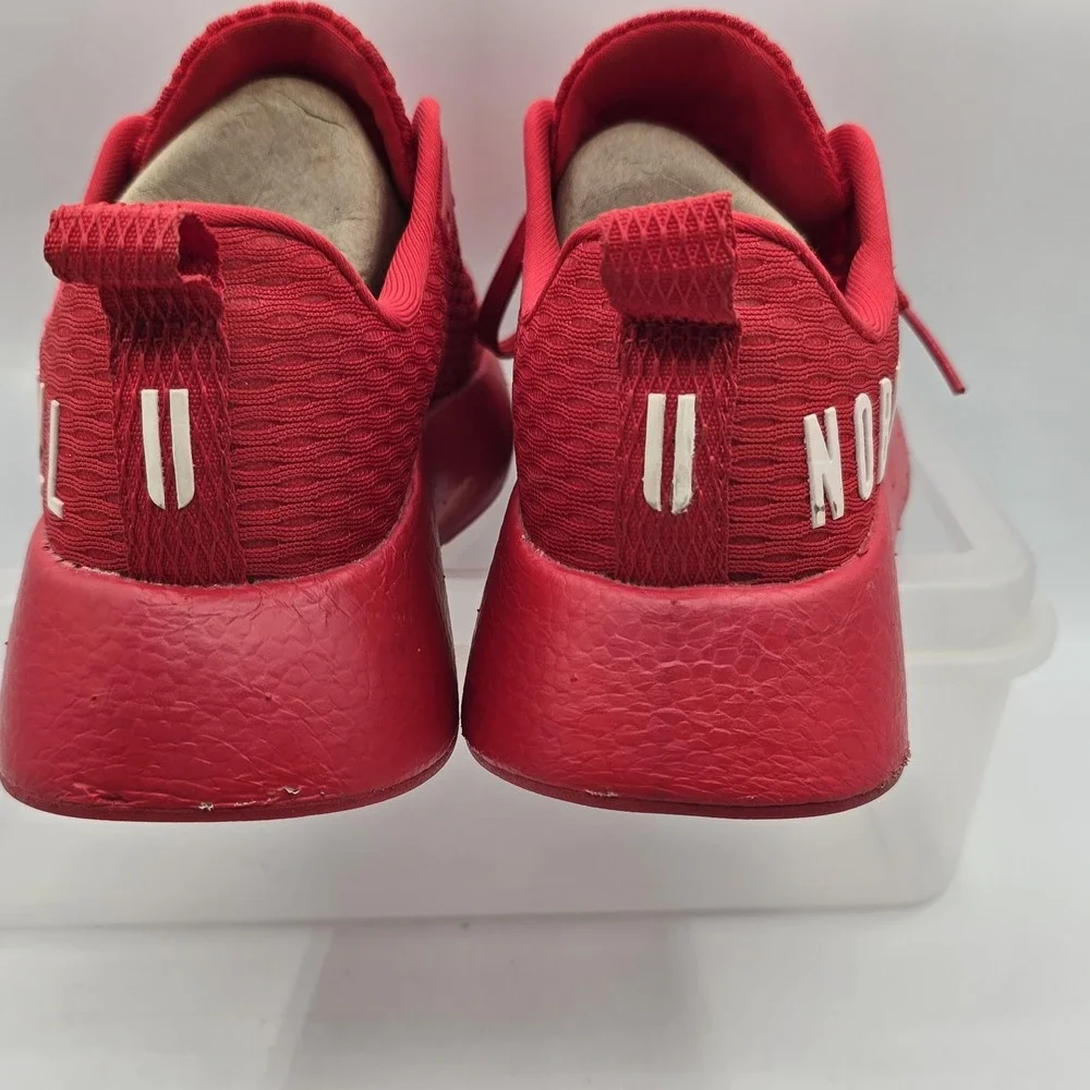 NOBULL Shoes Mens Size 6.5 Womens 8 Red Mesh Low Top Athletic Running Sneakers
